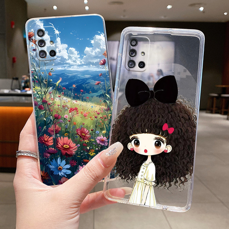 SAMSUNG เคสโทรศัพท์สําหรับSamsung Galaxy A71 4G A715FสีSeriesแฟชั่นพิมพ์ลายสําหรับSamsung A71 5G TPUกันกระแทกCmobile Clear Shell ราคา ถูกที่สุด ดีลบีเคเค แกลเลอรีภาพที่ 6
