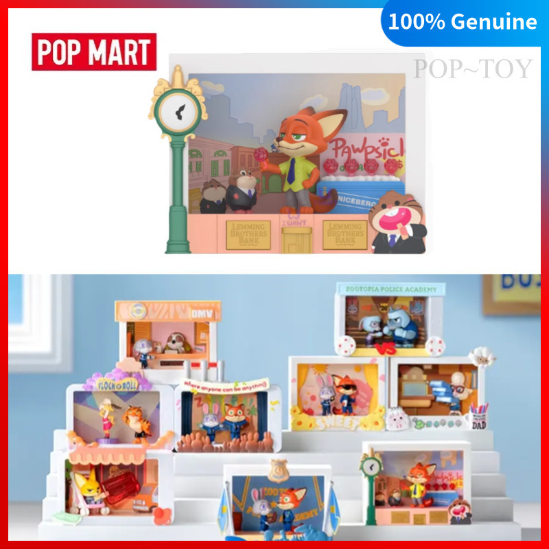 POPMART Disney Zootopia Highlight Moment Series Blind Box Cute Figures pop mart blind box figures gi