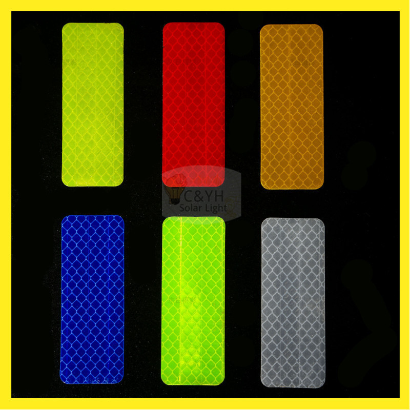 【ลดราคาพิเศษ】 10pcs สติกเกอร์สะท้อนแสง เทปเตือนสะท้อนแสงกันชน กันชน, ประตู ผนัง, หมวกกันน็อค, จักรยาน - รูปที่ 4