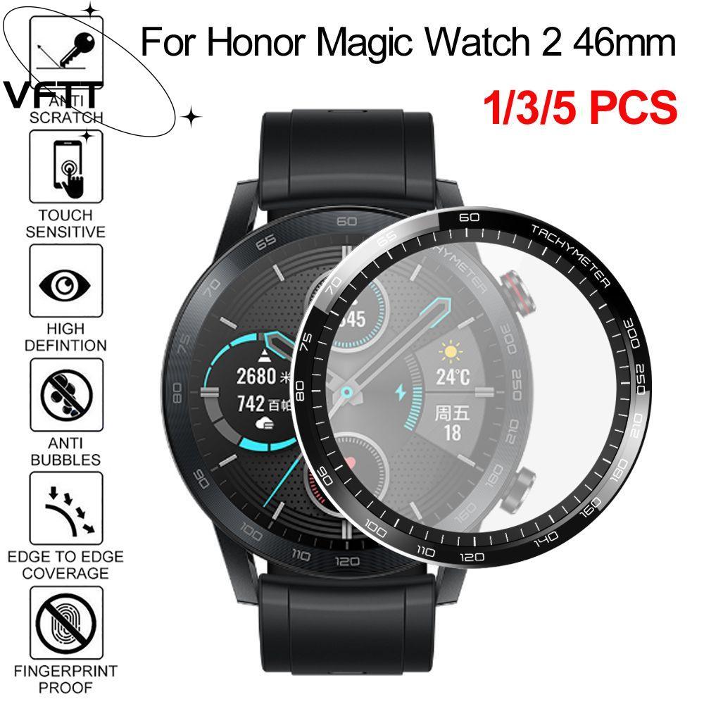 VFTT ตัวป้องกันหน้าจอแบบเต็ม HD Soft Ultra Thin รวมทุกอย่างสําหรับ Honor Magic watch 2 46 มม.
