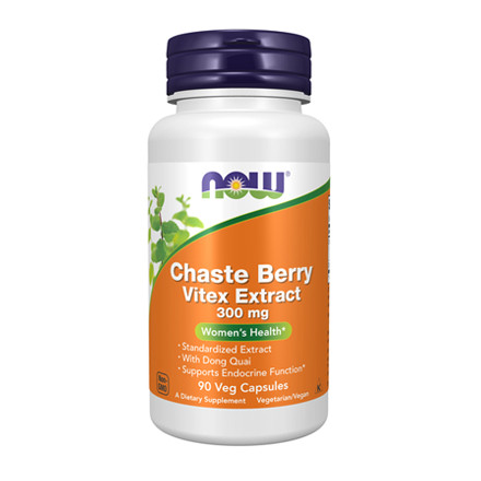 Now Foods, Chaste Berry Vitex Extract, 300 mg, 90 Veg Capsules