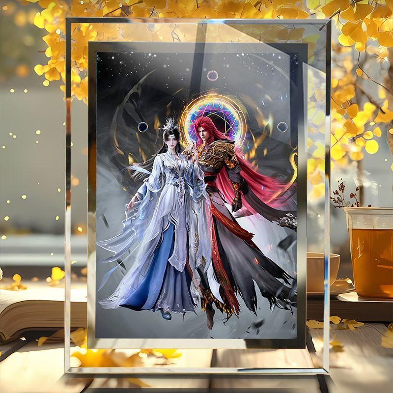 Xian Ni Wang Lin Li Muwan กรอบรูปคริสตัลสำหรับตกแต่งโต๊ะ ของขวัญวันเกิด