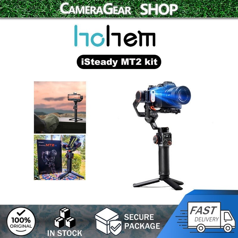 Hohem isteady MT2 Gimbal Stabilizer Kit with AI tracker for Mirrorless/Pocket Camera/Action Camera/S