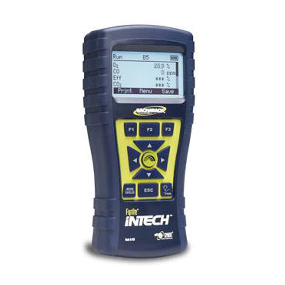 Bacharach Fyrite Intech Combustion Analyzer, พร้อม CO Sensor, O2 Sensor, Probe, แบตเตอรี่ AA 4 ก้อน 