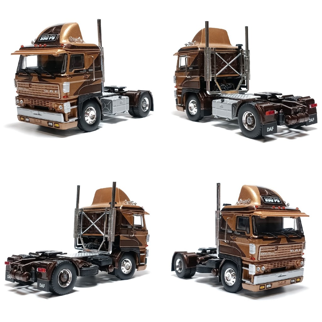 TK3 1/50 Tekno Tekno Dutch DAF DAF 3300 รถบรรทุกรุ่นแพ็คจํานวนมากที่มีชิ้นที่หายไปลักษณะเป็นแสดงในภา