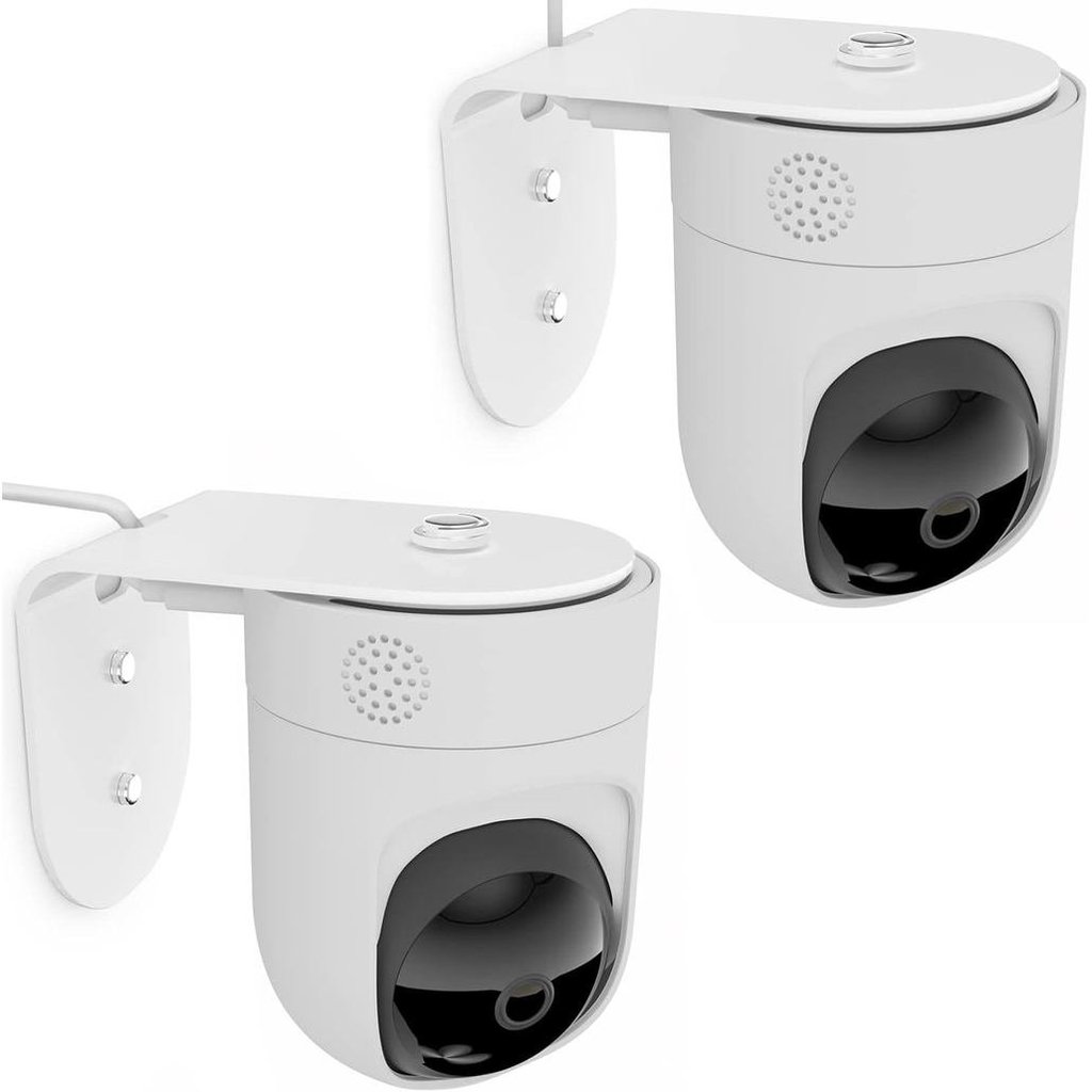 2 แพ็คโลหะติดผนังเข้ากันได้กับ Eufy Security Indoor Cam E220 และ Eufy P24 ให้มุมมองที่ดีขึ้น