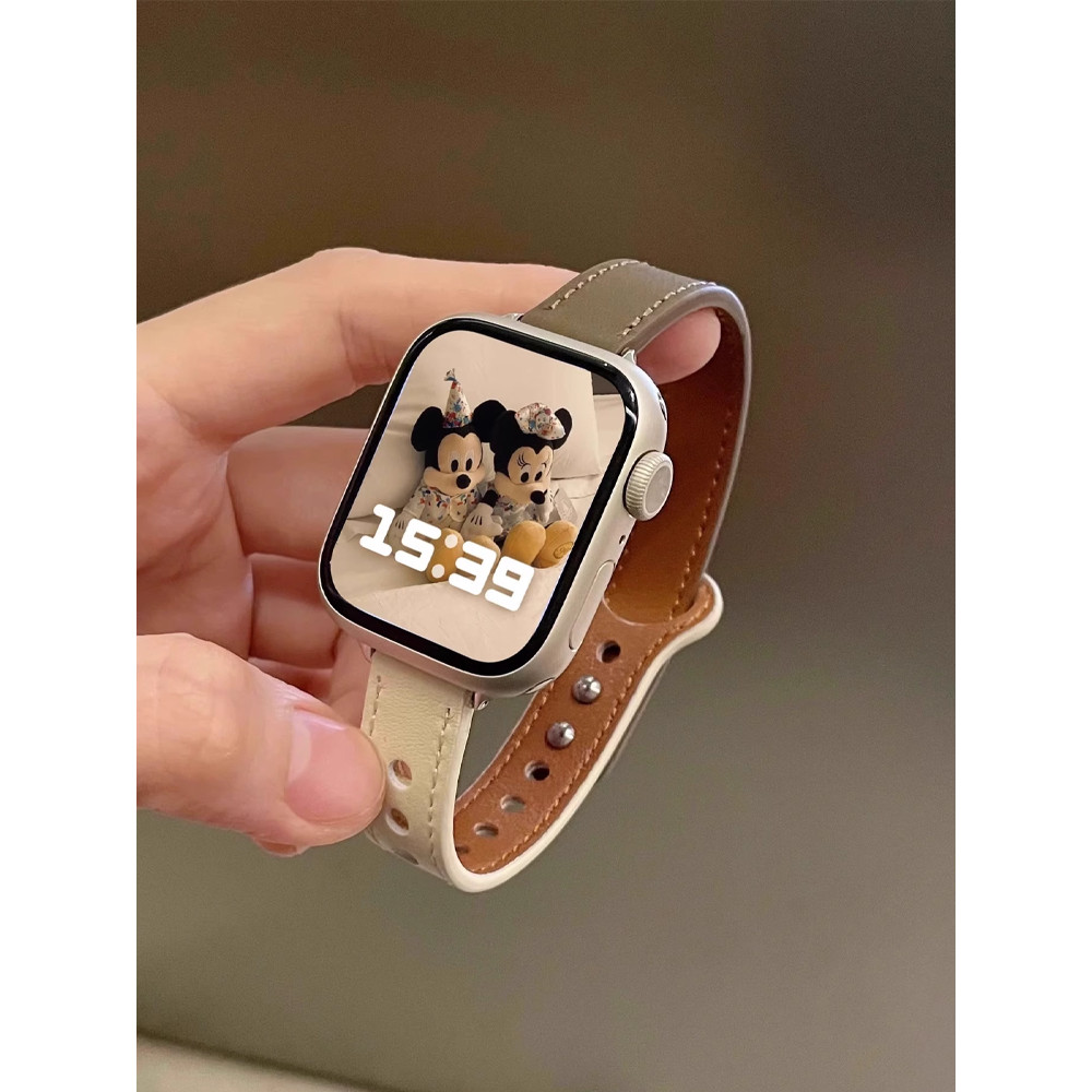 เหมาะสําหรับ iQOO/vivo นาฬิกา gt2 สายคล้องคอสุภาพสตรีหนังแท้ watch5 สมาร์ท watch3 ผู้หญิง SE เอวเล็ก