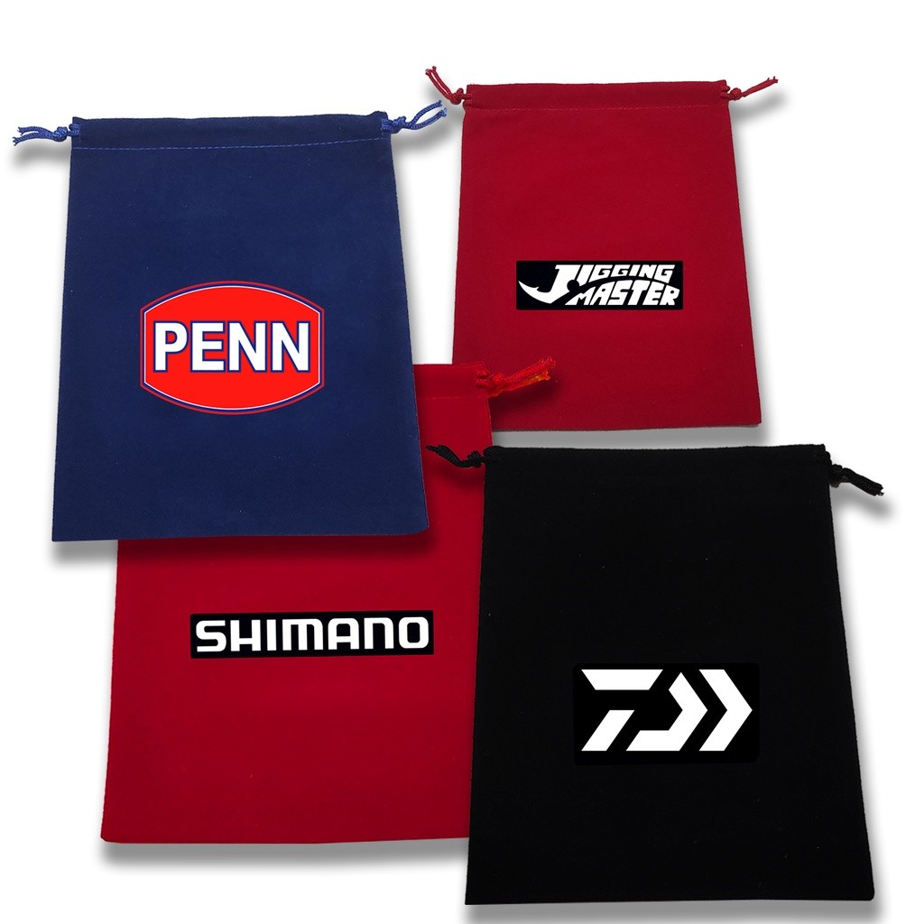 JA3 กํามะหยี่นุ่มกระเป๋ารอกตกปลากระเป๋าตกปลากระเป๋าใส่อุปกรณ์ตกปลากระเป๋าตกปลาอเนกประสงค์