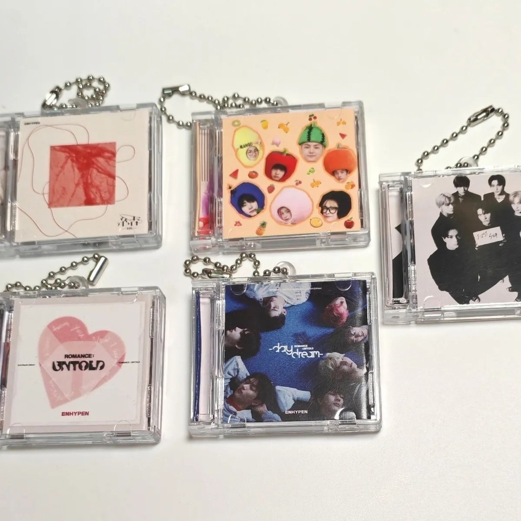 EN พวงกุญแจอัลบั้มขนาดเล็ก Engen พวงกุญแจกระเป๋า Charm พวงกุญแจ CD พร้อม NFC