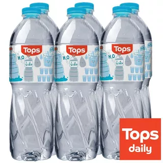 ท็อปส์น้ำดื่ม 1500มล. แพค 6 Tops Drinking Water 1500ml. Pack 6 [หมายเลขบาร์โค้ด 8853474057887 ]