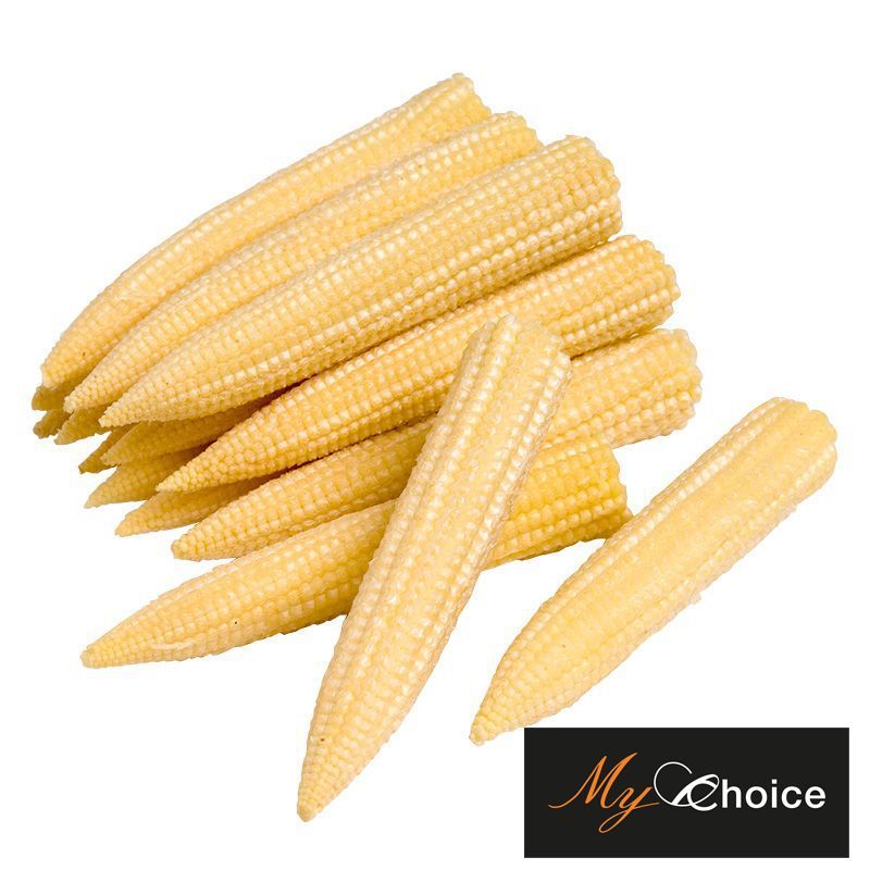 มายช้อยส์ข้าวโพดอ่อนเกรดพิเศษ 200กรัม My Choice Baby Corn Special 200g [หมายเลขบาร์โค้ด 0000020718602 ]