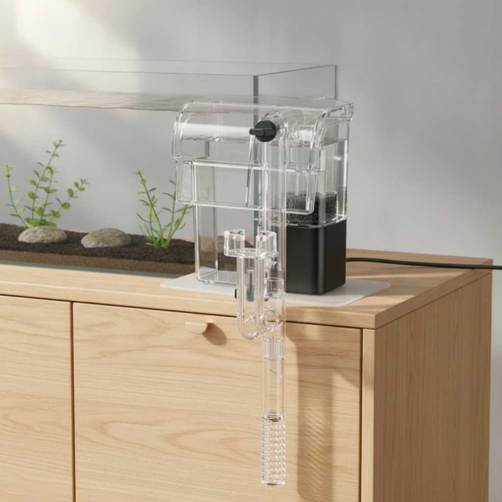 Hang on Back Aquarium Filter พร้อม Surface Skimmer Compact Aquarium Filter พร้อม Surface Skimmer Oxy