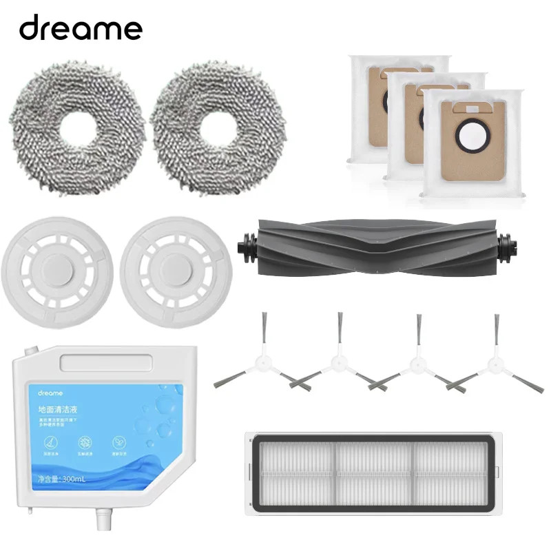 Dreame Bot L10s Ultra / L10 Ultra เครื่องดูดฝุ่นหุ่นยนต์อุปกรณ์เสริม Mop ถุงเก็บฝุ่นแปรงหลักแปรงด้านข้าง Hepa Filter Replacement