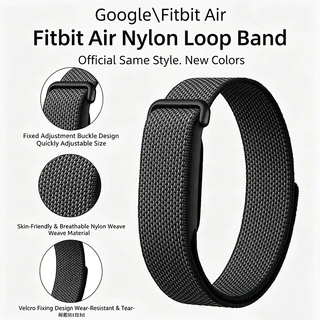สายไนลอนสําหรับ Google Fitbit Air Sport ห่วงไนลอนถักสายนาฬิกา Breathable Band สายรัดข้อมือทดแทนสําหรับ Google Fitbit Air Strap