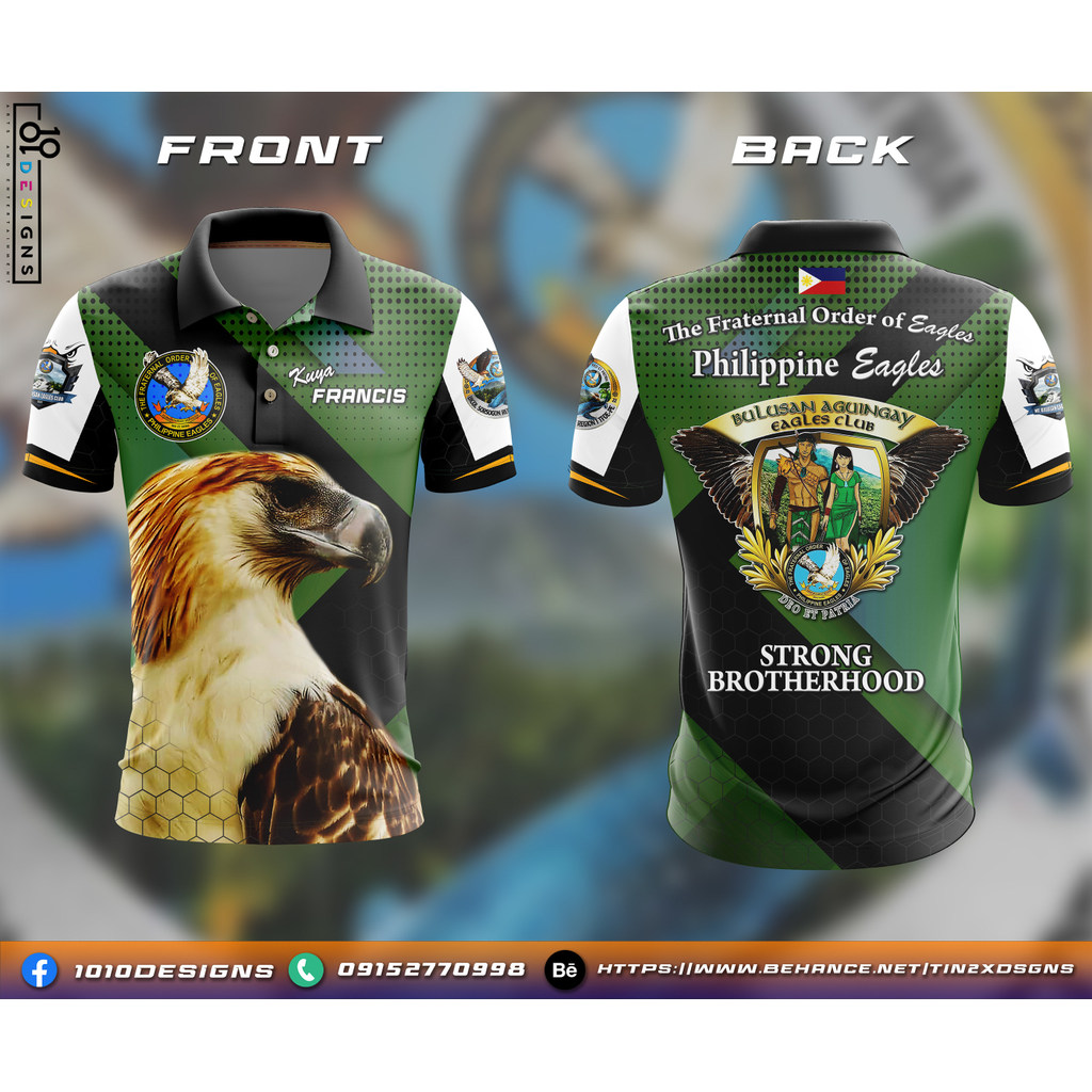 Tfoe-pe Logo -the Froother Order of Eagles (philippine Eagles) เสื้อยืดระเหิดเสื้อไมโครไฟเบอร์