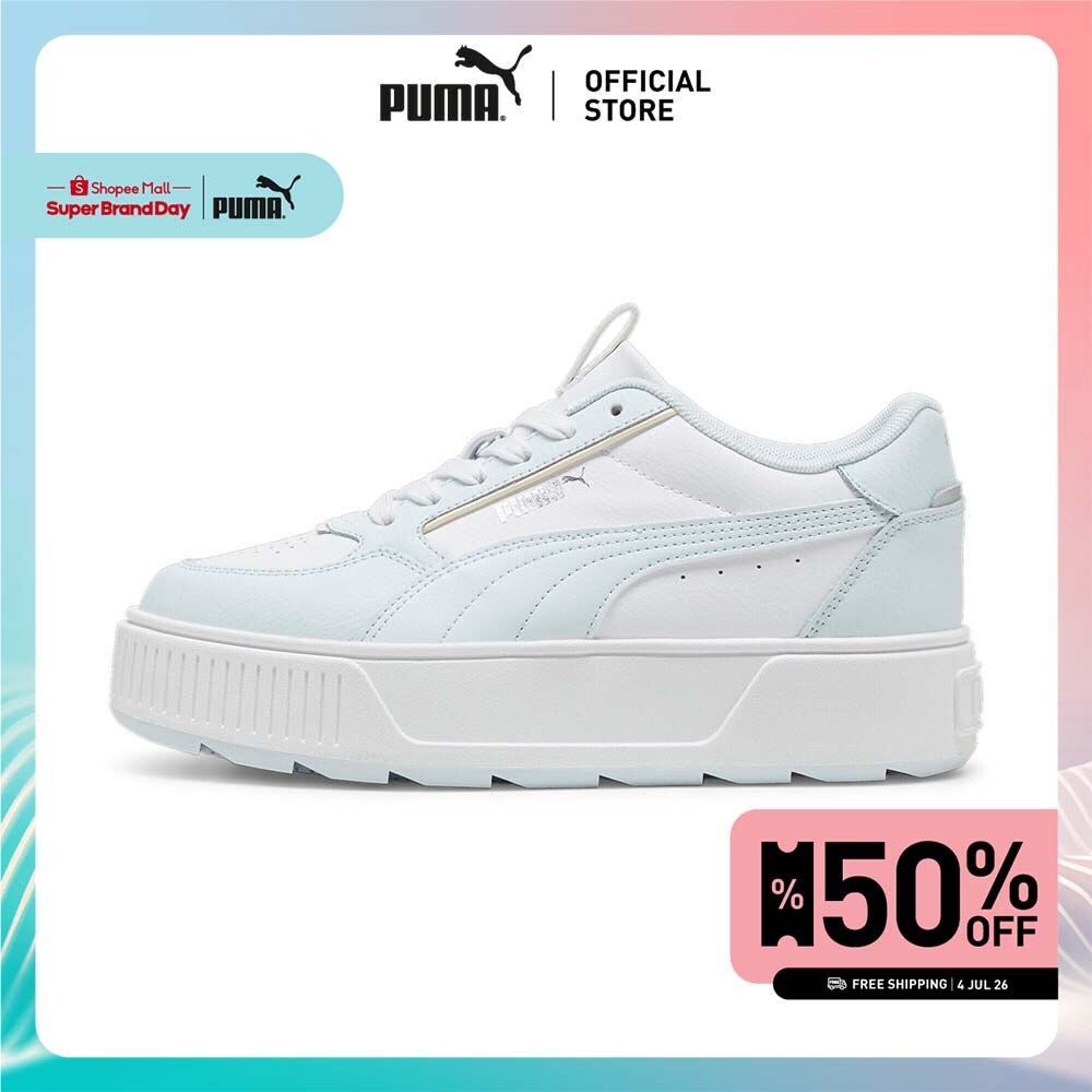 PUMA Basics สนีกเกอร์ผู้หญิง Karmen Rebelle สีขาว - 38721222