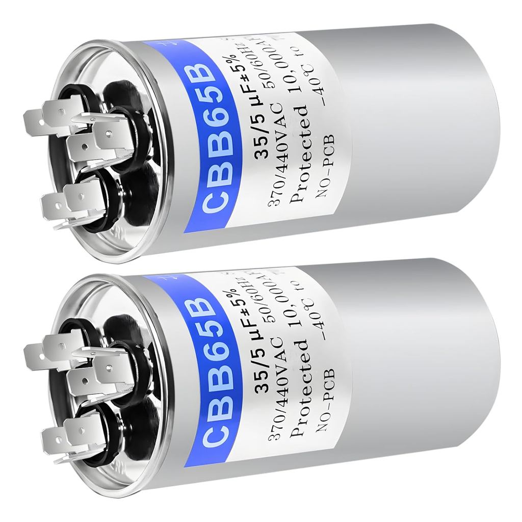 2 ชิ้น 35/5 uF 35+5 MFD 370V & 440V Dual Run รอบ AC Capacitor CBB65B Air Conditioner Capacitors สําห