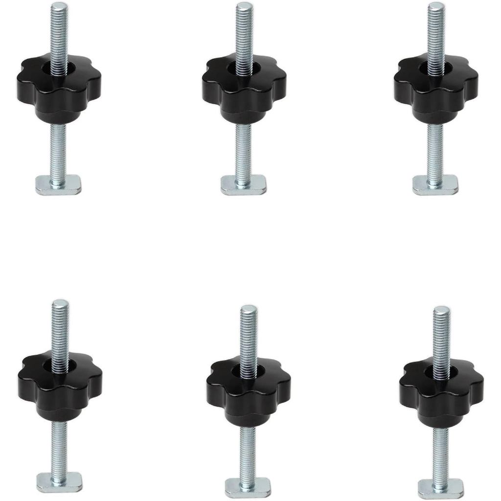 T Track Knob Kit, ชุด 6T Bolts, Miter T-track Jig และ Track อุปกรณ์เสริมสําหรับงานไม้ Jigs และติดตั้