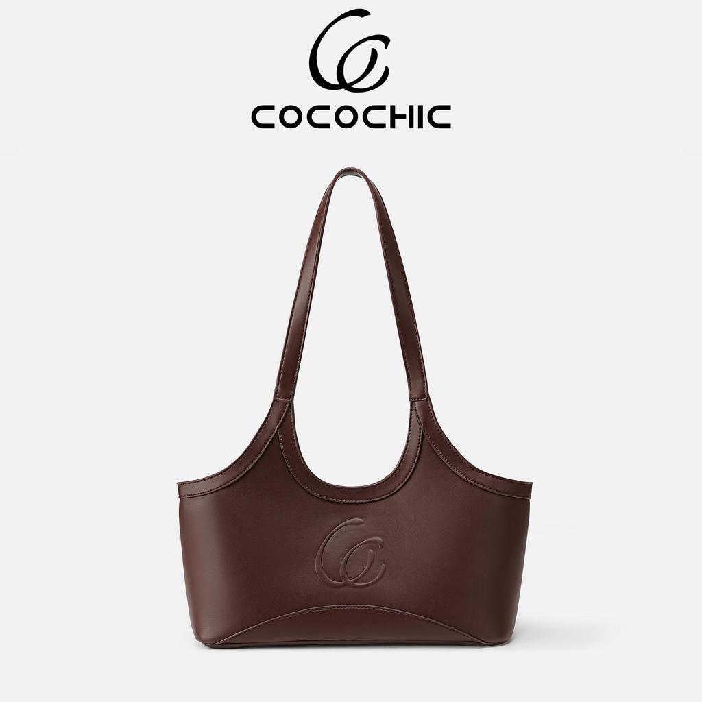 【COCOCHIC】กระเป๋าโท้ทลุคหรู ความจุใหญ่ สไตล์วินเทจแฟชั่น สำหรับสาวออฟฟิศ ถือก็ได้ สะพายไหล่ก็ดี ทรงตะกร้าสุดชิค