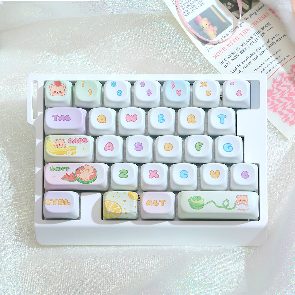 ZUOYA HE30 Magnetic Axis คีย์บอร์ดมือเดียว คีย์บอร์ดกระเบื้อง Valente เกมน่ารัก