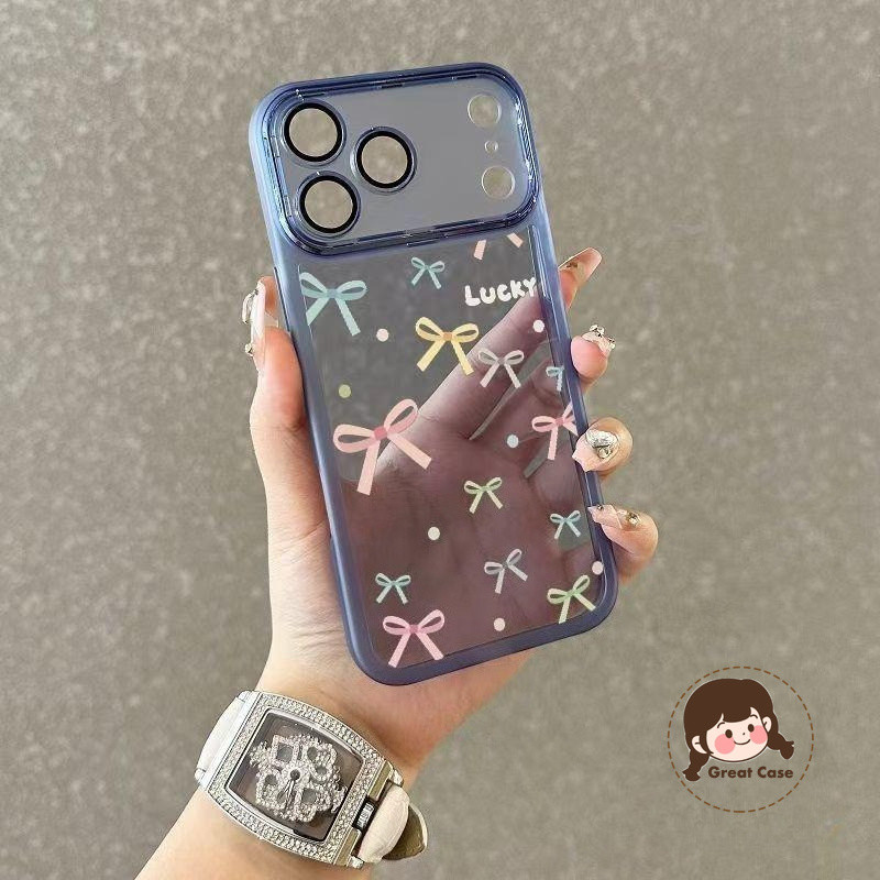 ใหม่สีสัน Bow Tie Clear เคสโทรศัพท์สําหรับ Vivo V27 V25 V27E V25E V23E V21E V20 V20E V17 Neo V9 T4X 