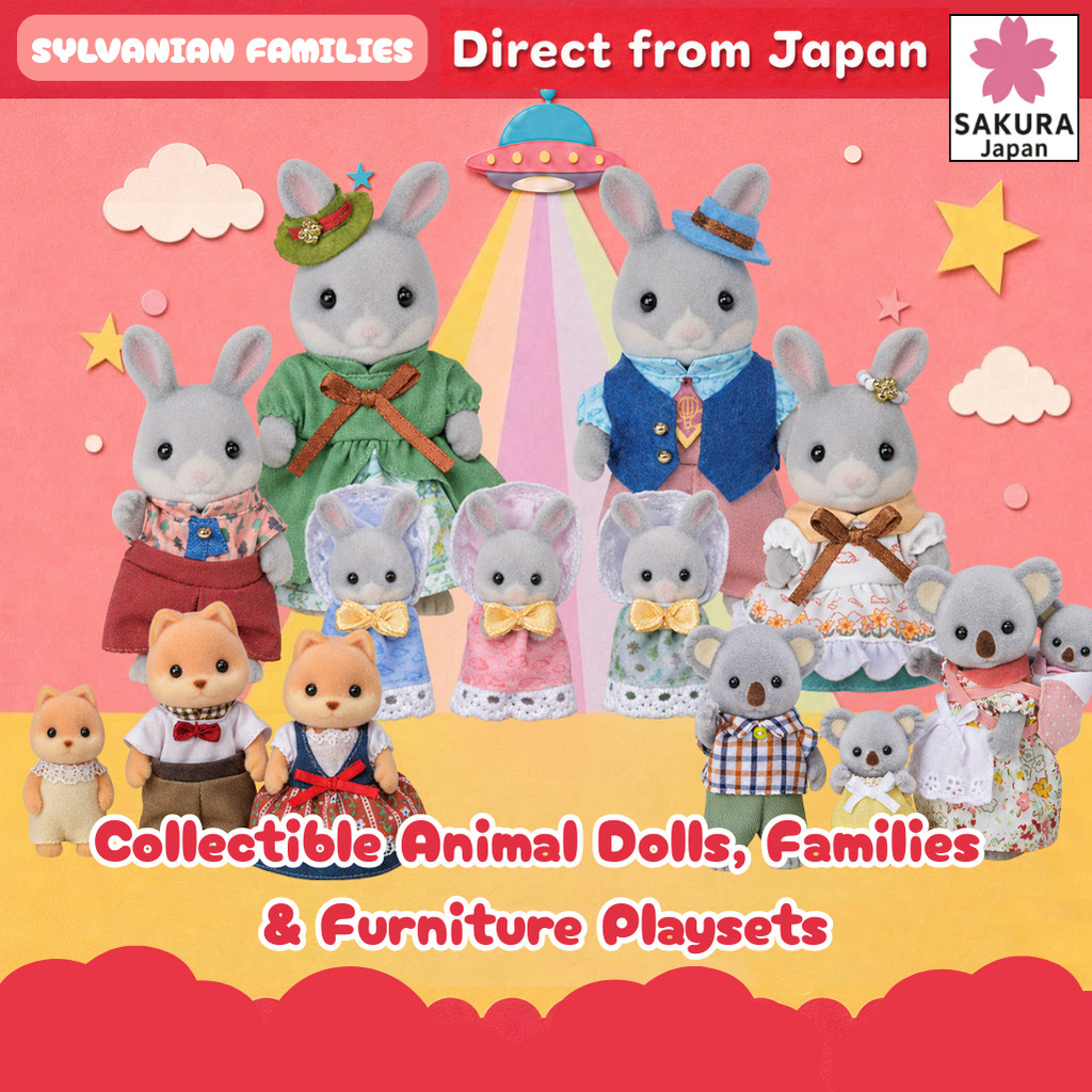 Sylvanian Families Animal Dolls & Furniture Playsets Collection DF-21 / DF-25/DF-22/DF-15/Ni-110/FS-