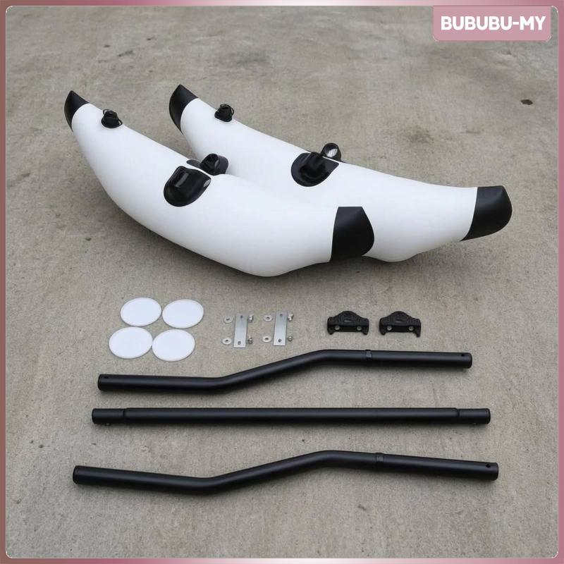 [BubuMY] Inflatable Kayak Outrigger Kit PVC ตาข่ายสิ่งทอ Kayak Stabilizer Outrigger ติดตั้งฮาร์ดแวร์