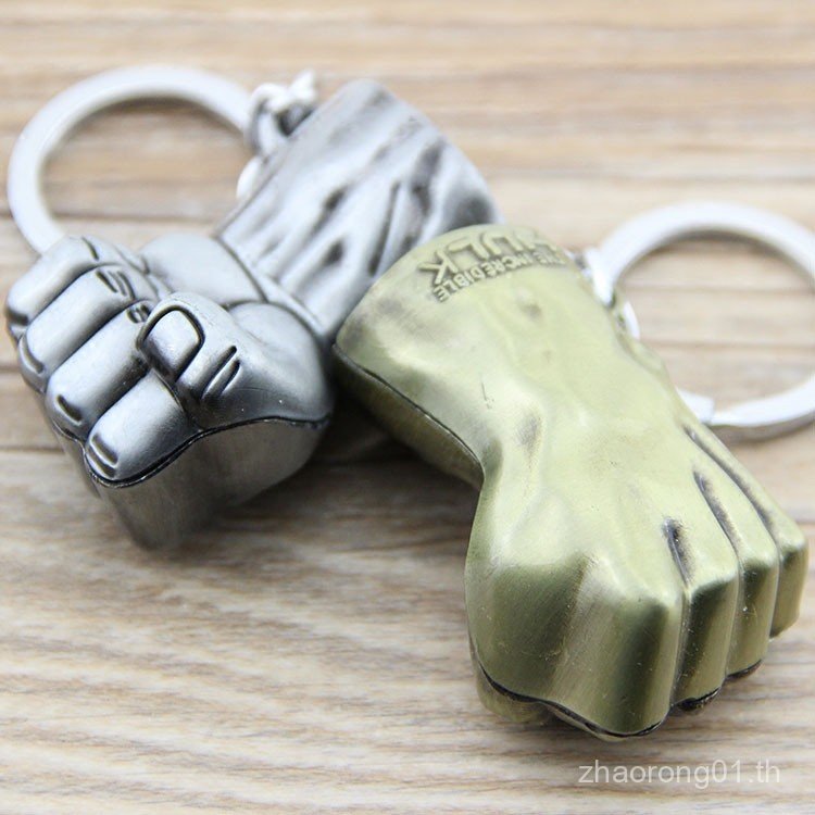 Hulk hulk พวงกุญแจ hulk hulk Fist รุ่นโลหะสร้างสรรค์รถพวงกุญแจจี้ OMCV