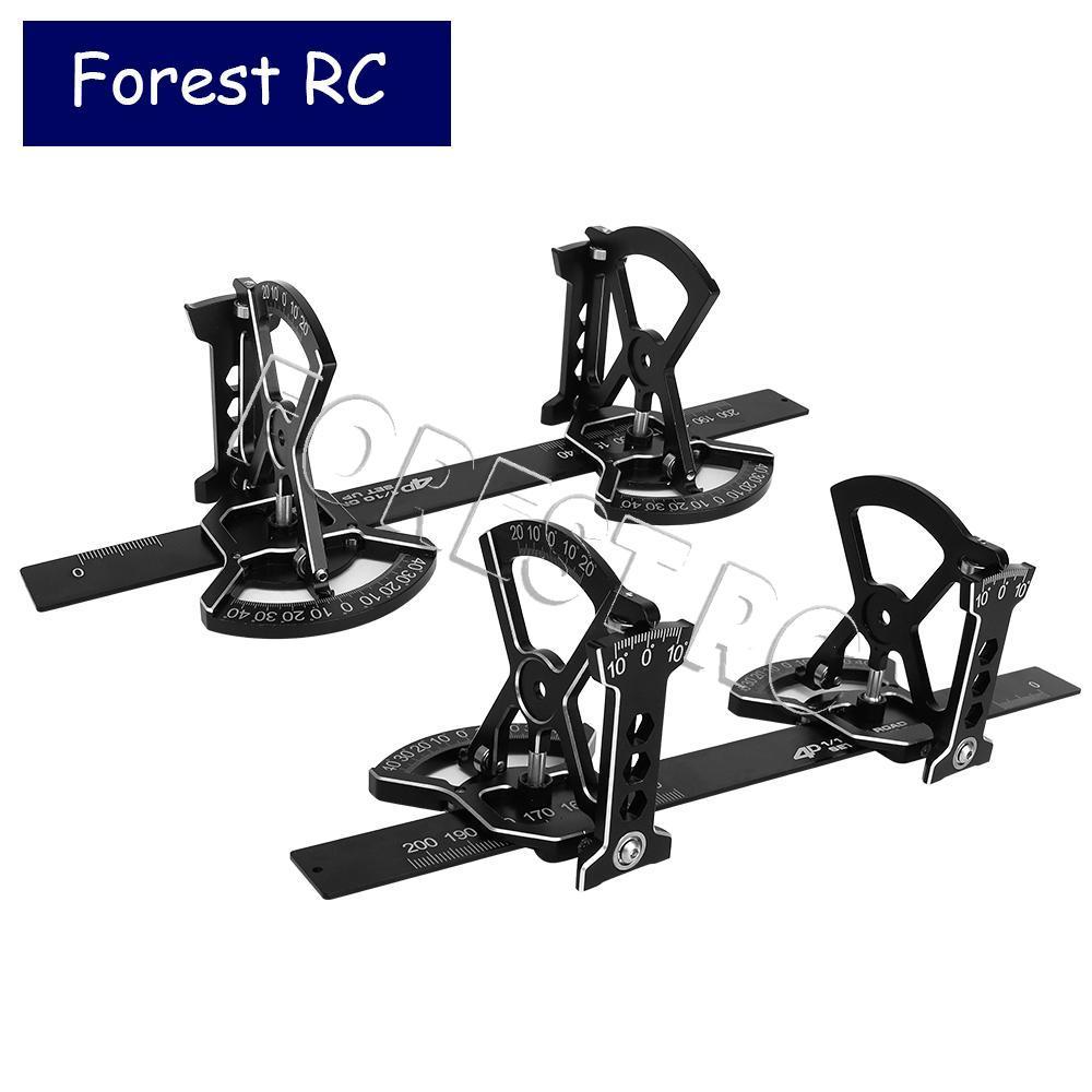 อลูมิเนียมอัลลอยด์ใหม่ 4D บนแผนที่แชสซี Setup ระบบชุดไม้บรรทัดสําหรับ 1/10 Scale RC รีโมทคอนโทรล On-Road Racing รถเครื่องมือ