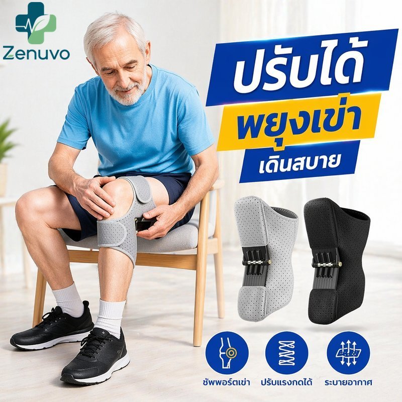 เข่าสนับสนุนรั้งปรับระบายอากาศน้ําหนักเบา สะบ้า โคลง การกู้คืนเดินออกกําลังกาย