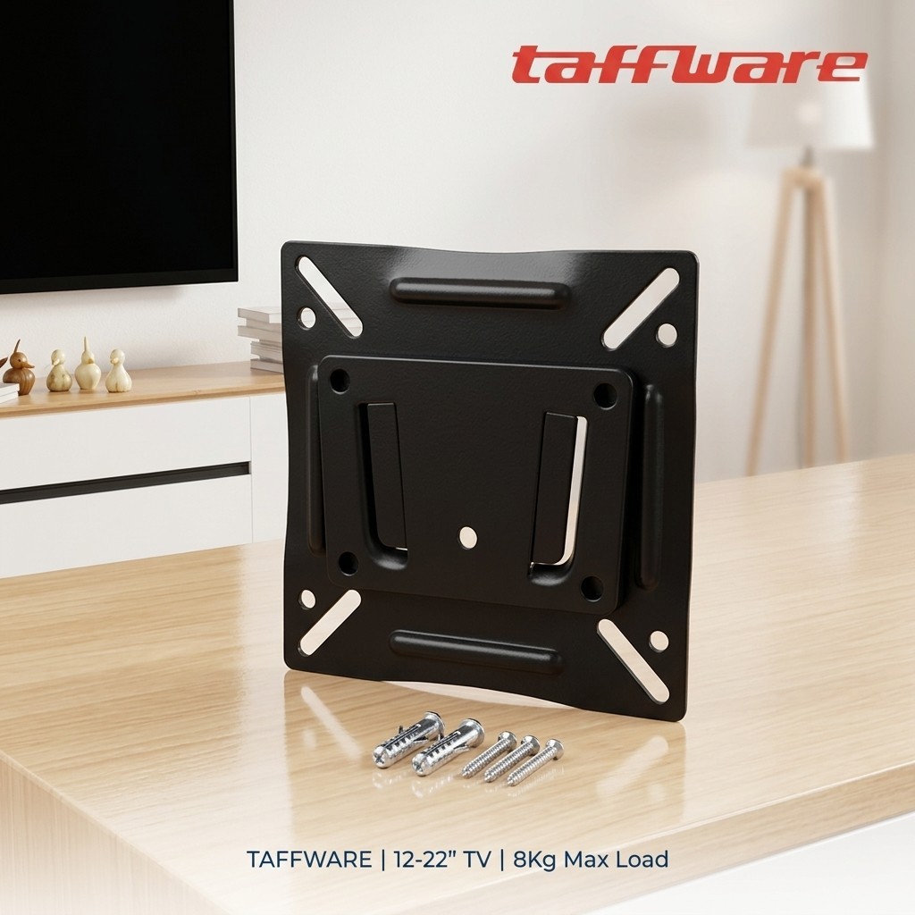 GANTUNGAN Minimalist Wall TV Hanger LED LCD Monitor Bracket 12-22 นิ้วTaffiffware Original Vesa 100x