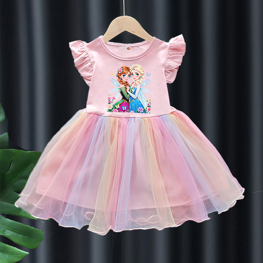 ชุดเดรสเด็กผู้หญิง Baby Princess Party Wedding Tulle Gown