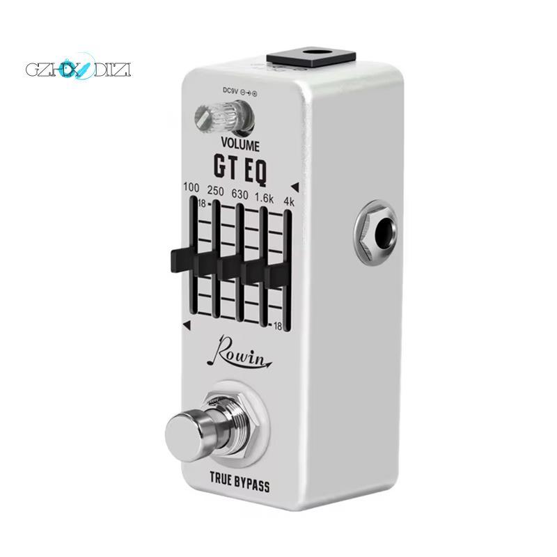 GzhxdiiziRowin กีตาร์ Equalizer Pedal กีตาร์ 5-Band Parametric EQ