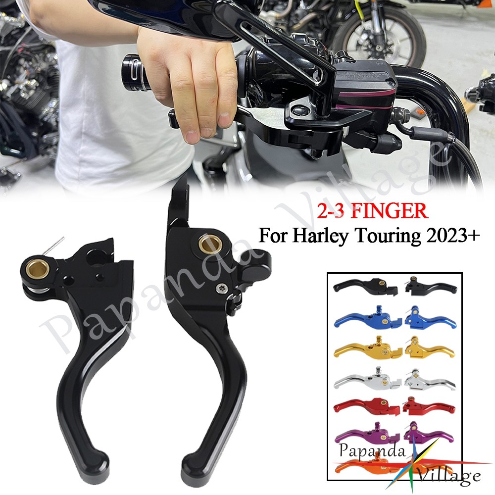 PAMotorbike Brake Handle Clutch Control Lever Front For Harley Touring Road Glide ST CVO FLTRXSTSE C