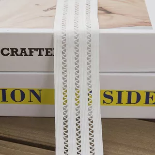3-6 ซม.หลวมแน่นยืดหยุ่นสูงสามเหลี่ยมปลาริบบิ้นเสื้อผ้าอุปกรณ์เสริม diy Handmade กระโปรงเอว Neckline ตกแต่ง