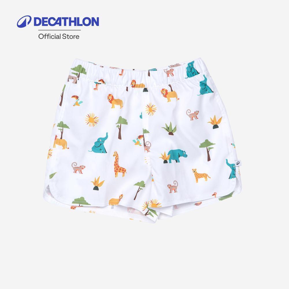 Decathlon Baby / Kids’ Swim Shorts กางเกงว่ายน้ำขาสั้นสำหรับเด็กและเด็กเล็ก - White