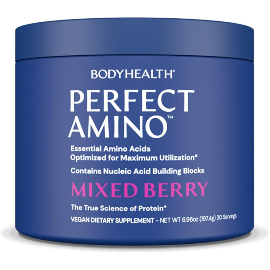 BodyHealth PerfectAmino Powder - BCAA and EAA Powder for Pre and Post Workout - Amino Acid Energy Dr