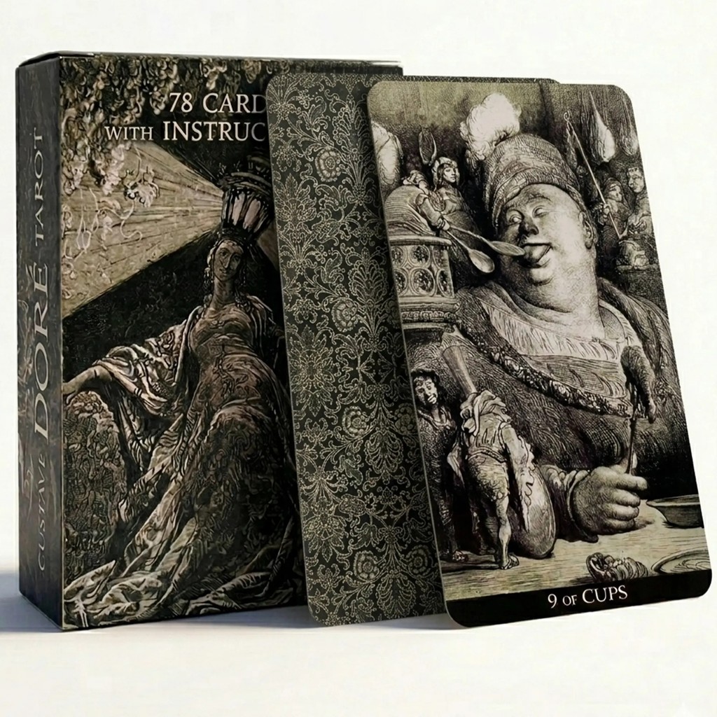 Gustave Dore Tarot Cards, เด็ค Oracle แบบดั้งเดิมสําหรับของเล่นและงานอดิเรกเกมการ์ดสํารับเฉพาะ