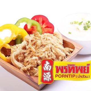 พรทิพย์ หมูหยองต้นตำรับกระปุก ขนาด 250-400 กรัม ไม่ผสมแป้ง ทำให้ได้รสสัมผัสของเนื้อหมูแท้ๆ