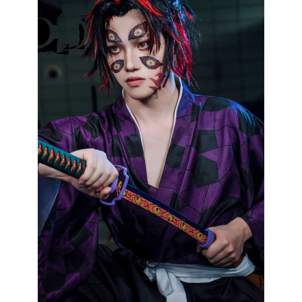 Demon Slayer อะนิเมะนิทรรศการเครื่องแต่งกาย Black Death Mou cos เสื้อผ้า Ji Kuniwa Katsuki ชุดกิโมโน
