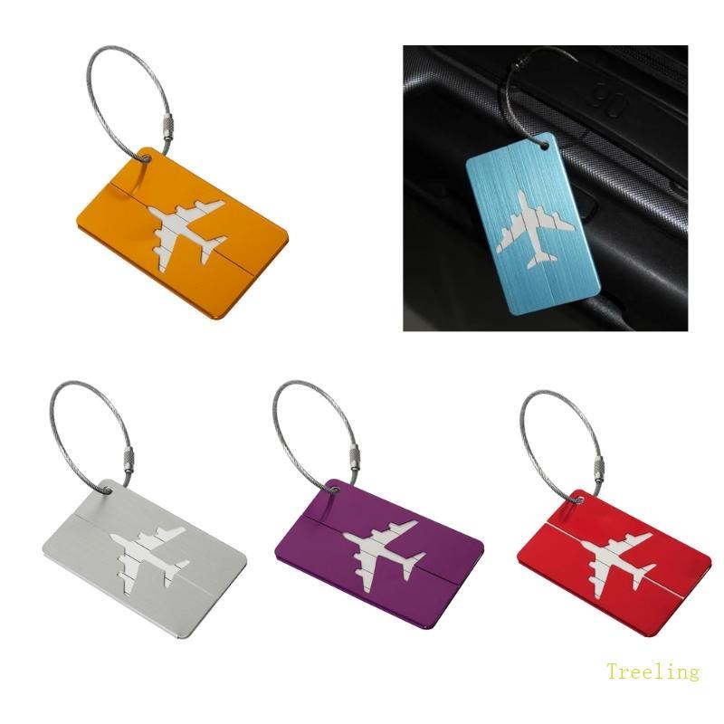 แท็กกระเป๋า Treeling Baggage กระเป๋าเป้สะพายหลังแท็กพร้อมห่วง Baggage Identifier อุปกรณ์เสริมสําหรับ