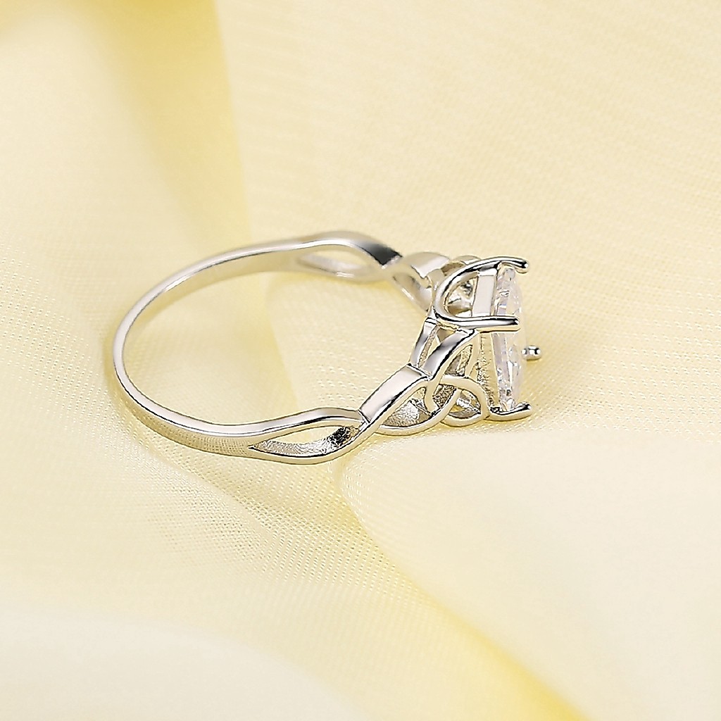ZHOUYANG خاتم خطوبة زركون بأربعة مخالب — صورة 4