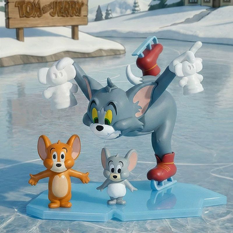 Cat และ JERRY TOM และ JERRY Cooperation เกม Mystery Box อินเทรนด์เล่นรูปเครื่องประดับของขวัญ