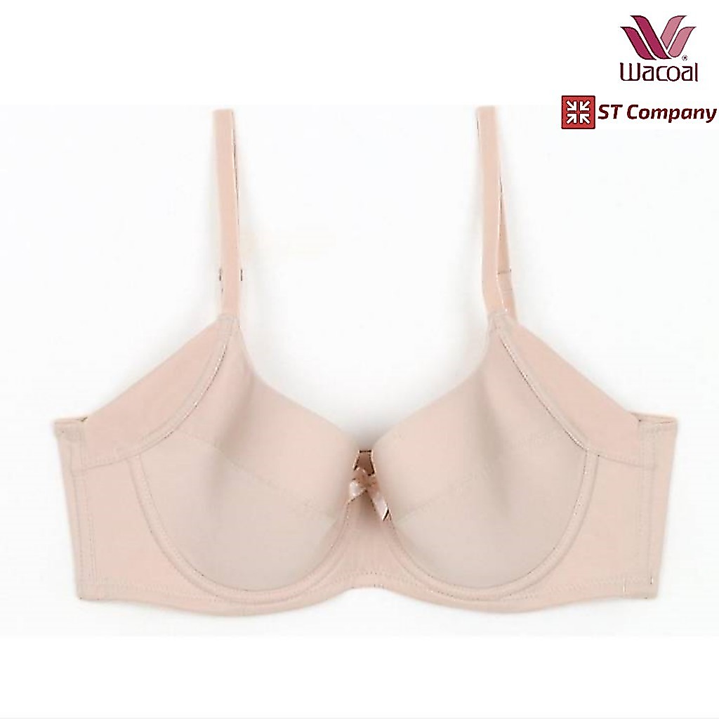 เสื้อใน Wacoal Basic Bra รุ่น WB9920 สีเนื้อ 4/5 cup เสริมโครง เสริมฟองบาง ช่วยเก็บกระชับทรง เก็บเนื