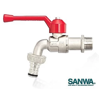 ‼️ยกกล่อง‼️ SANWA ก็อกสนาม ก็อกบอลสนาม ขนาด 1/2'' 10 ตัว / 1 กล่อง ‼️ยกกล่อง‼️