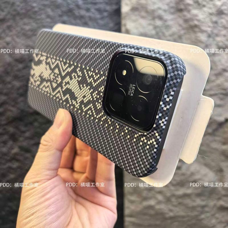 เคสโทรศัพท์สําหรับ Xiaomi 17max 17promax k90 Kevlar Texture ครึ่งแพ็คกันกระแทก
