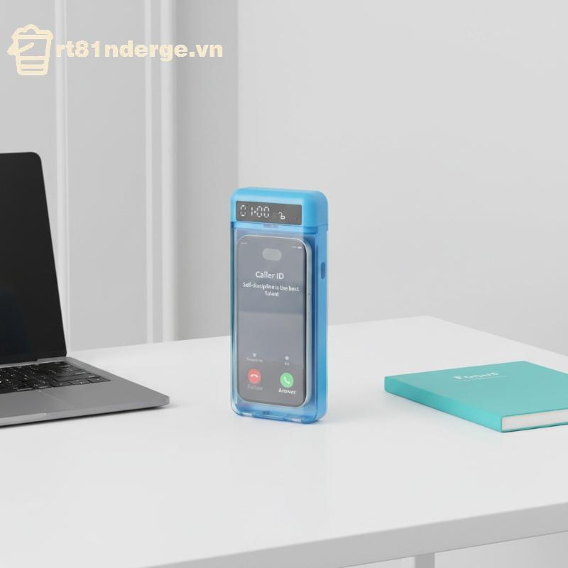 GE Smart Timed Self Discipline Phone Lo Box Clear Call Display Window สําหรับ Study Work Stay Focuse