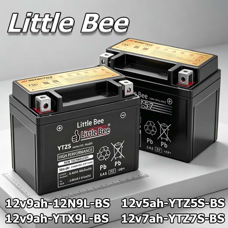 ⚡COD⚡Little Bee แบต 12V 5Ah YTX7L-BS (12V 7Ah)แบตเตอรี่มอเตอร์ไซค์ 12v9ah-YTX9L