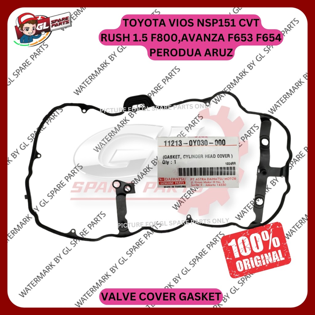 ฝาครอบวาล์ว GASKET TOYOTA VIOS NSP151 CVT / RUSH 1.5 F800 / AVANZA F653 F654 / PERODUA ARUZ (11213-0