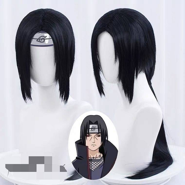 [Special Offer] Naruto Itachi Uchiha Cosplay Wig Head Cover Rose Net xwB5